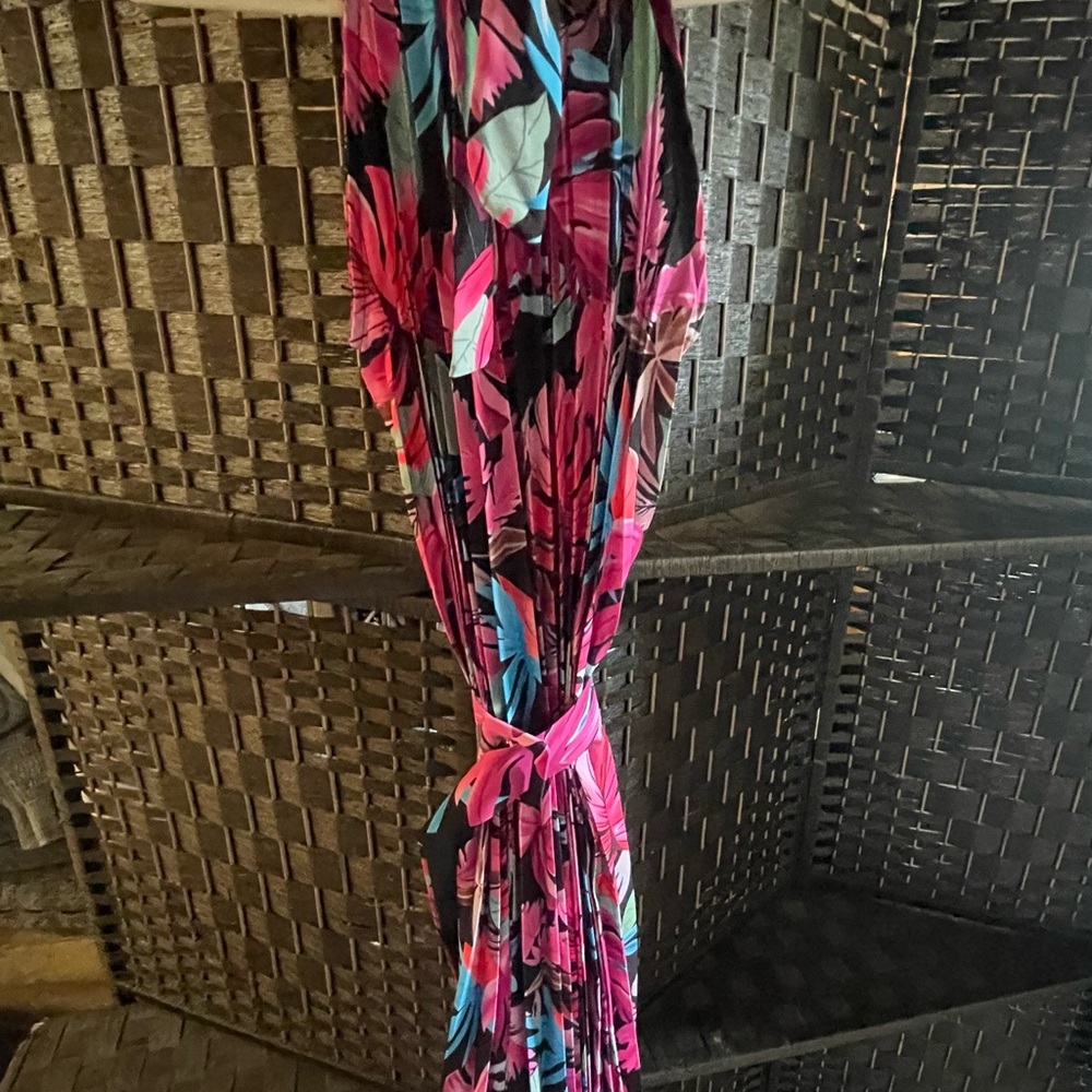 Floral Pink Maxi Dress
